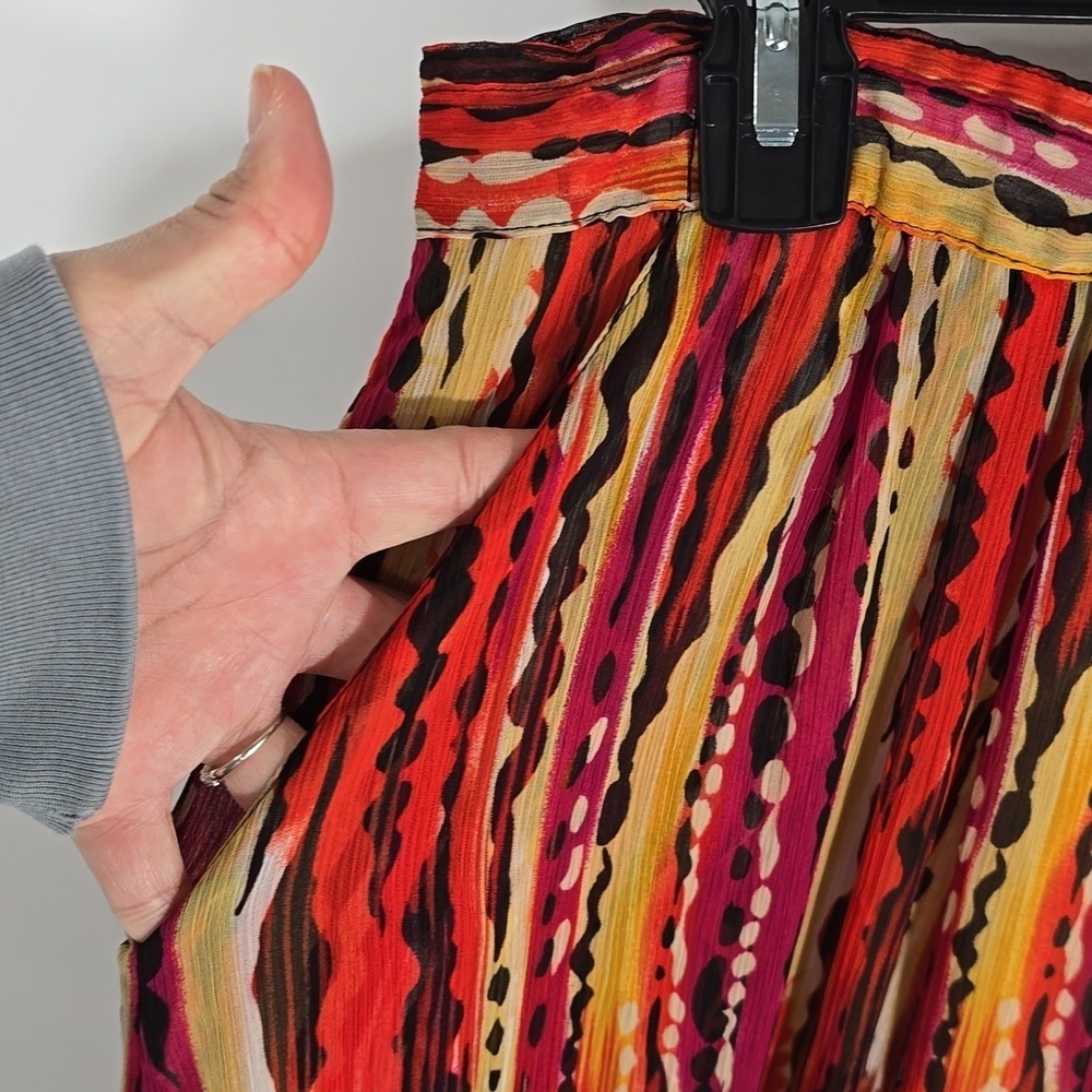 {Peter Nygard} Women's Button Front Animal Print Skirt - Size 10 - Picture 7 of 12